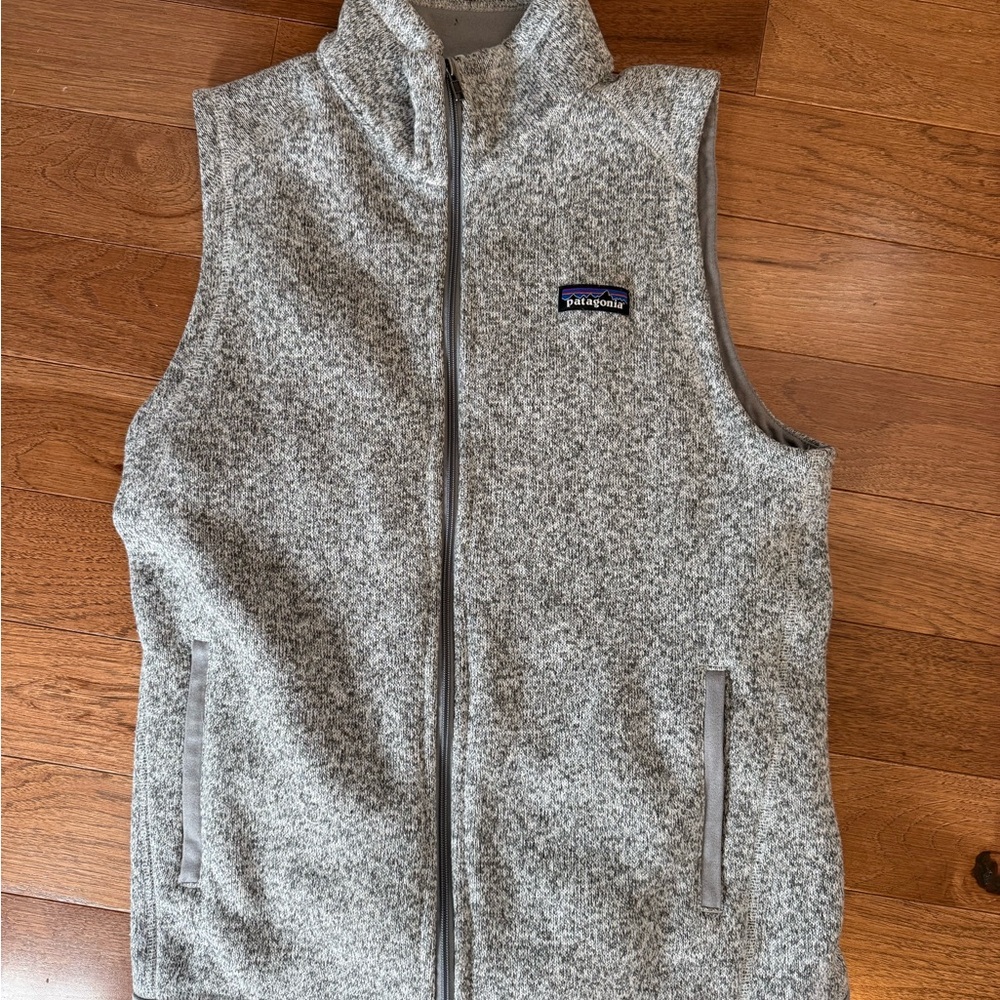 Patagonia Heathered Gray Fleece Vest